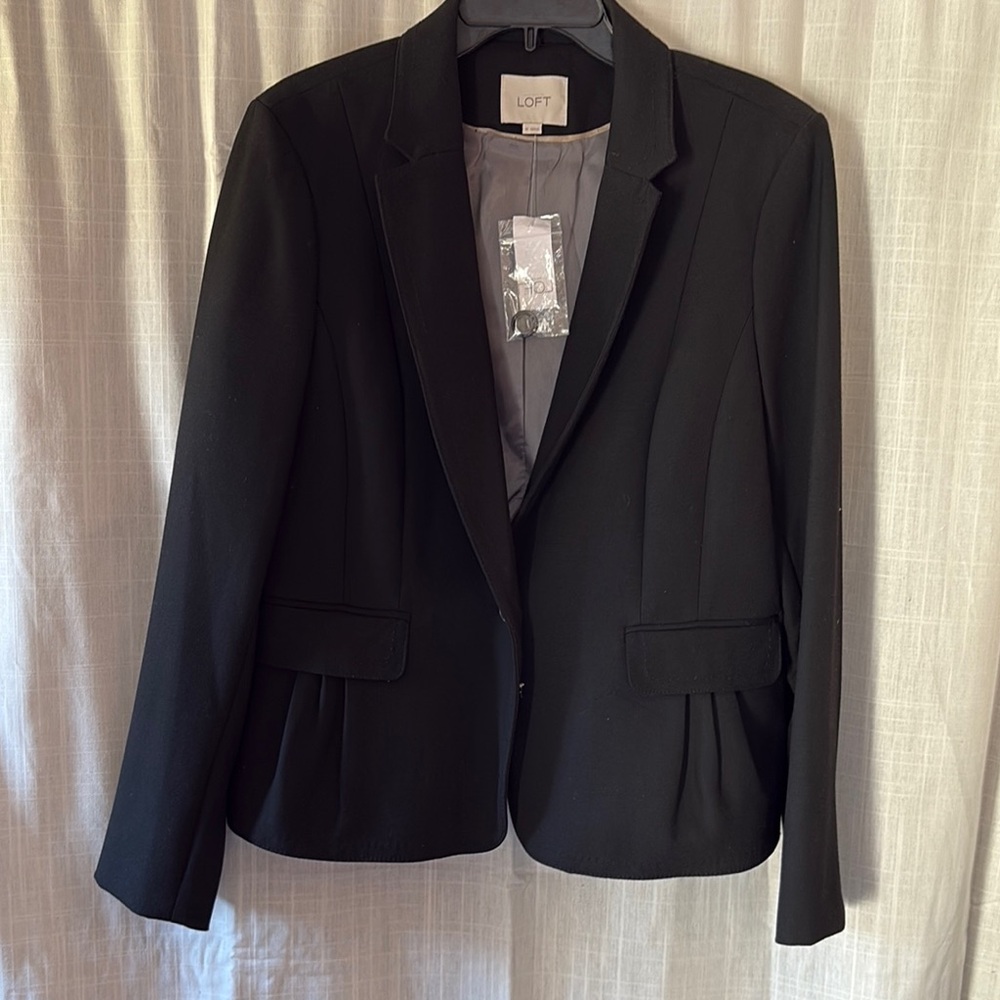 LOFT Black Professional Blazer Tailored Suit Jacket